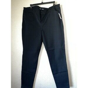 Old Navy Womens Never Fade Pixie Pants Size 16 Black Chinos NWT